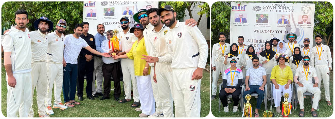 'KU cricket teams create history, lift championship.   ;   Students talented enough to compete at any level: VC'